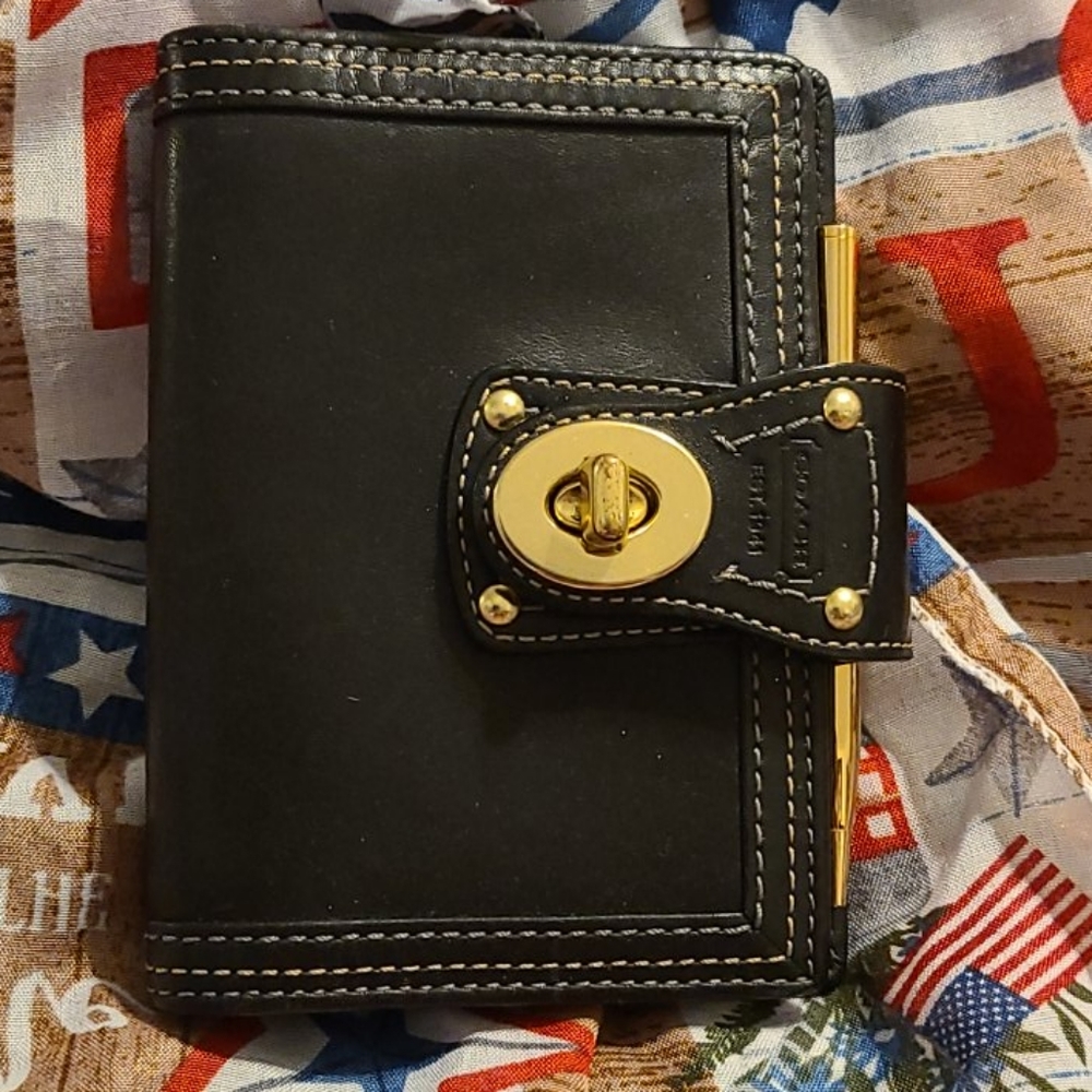 Vintage Coach agenda with original pen